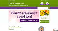 Desktop Screenshot of castrosflowers.com